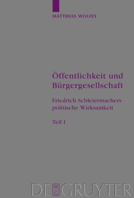 Matthias Wolfes - Öffentlichkeit und Bürgergesellschaft, E-bok