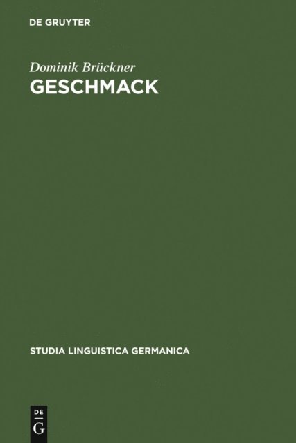 Dominik Bruckner - Geschmack, E-bok