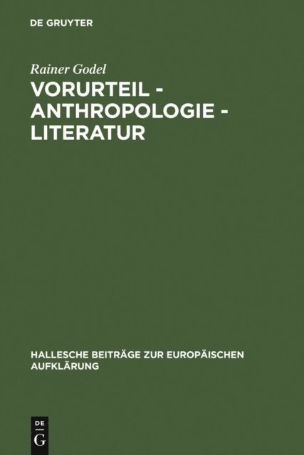 Rainer Godel - Vorurteil - Anthropologie - Literatur, E-bok