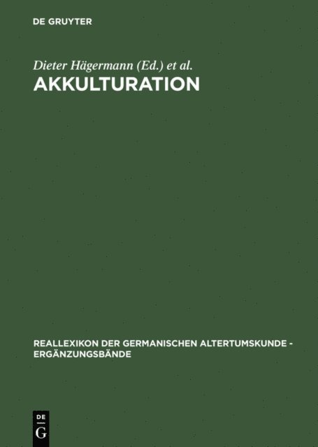 Jorg Jarnut, Wolfgang Haubrichs, Dieter Hagermann - Akkulturation, E-bok