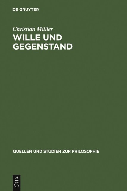 Christian Muller - Wille und Gegenstand, E-bok