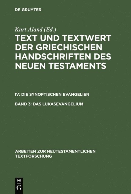 Klaus Wachtel, Barbara Aland, Kurt Aland - Das Lukasevangelium, E-bok