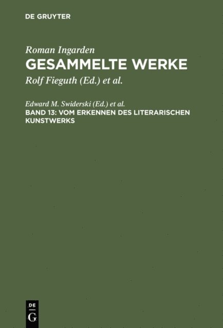 Edward M. Swiderski - Vom Erkennen des literarischen Kunstwerks, E-bok