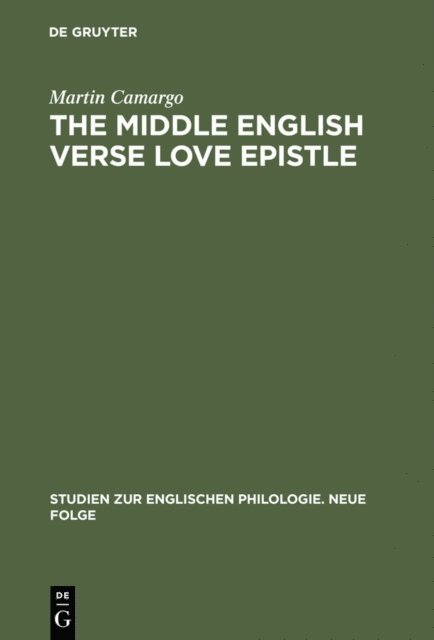 Martin Camargo - Middle English Verse Love Epistle, E-bok