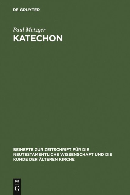 Paul Metzger - Katechon, E-bok