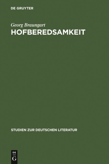 Georg Braungart - Hofberedsamkeit, E-bok