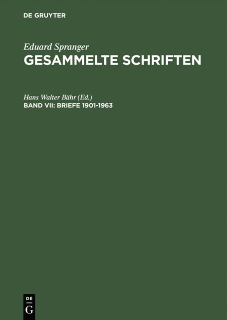 Hans Walter Bahr - Briefe 1901–1963, E-bok