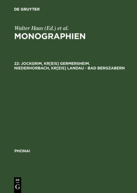 Dieter Karch - Jockgrim, Kr[eis] Germersheim. Niederhorbach, Kr[eis] Landau - Bad Bergzabern, E-bok