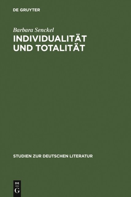 Barbara Senckel - Individualität und Totalität, E-bok