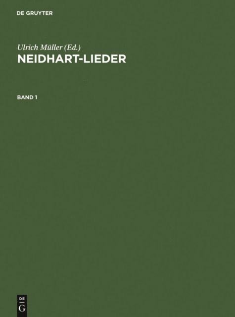 Ruth Weichselbaumer, Franz Viktor Spechtler, Ingrid Bennewitz, Ulrich Muller - Neidhart-Lieder, E-bok