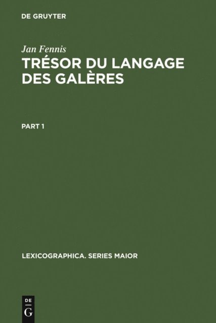 Jan Fennis - Trésor du langage des galères, E-bok