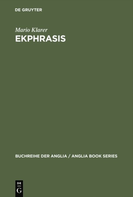 Mario Klarer - Ekphrasis, E-bok. Tillgänglighet: Lägg i varukorg