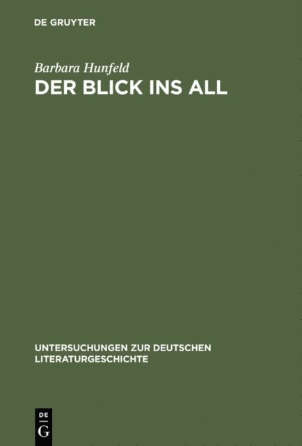 Barbara Hunfeld - Der Blick ins All, E-bok