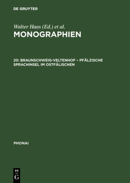 Dieter Karch - Braunschweig-Veltenhof – Pfälzische Sprachinsel im Ostfälischen, E-bok