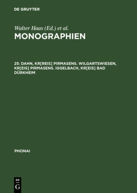 Dieter Karch - Dahn, Kr[reis] Pirmasens. Wilgartswiesen, Kr[eis] Pirmasens. Iggelbach, Kr[eis] Bad Dürkheim, E-bok