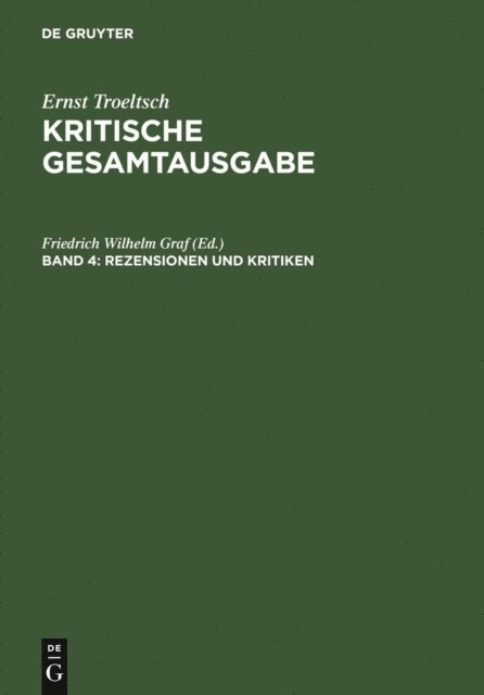 Friedrich Wilhelm Graf - Rezensionen und Kritiken, E-bok