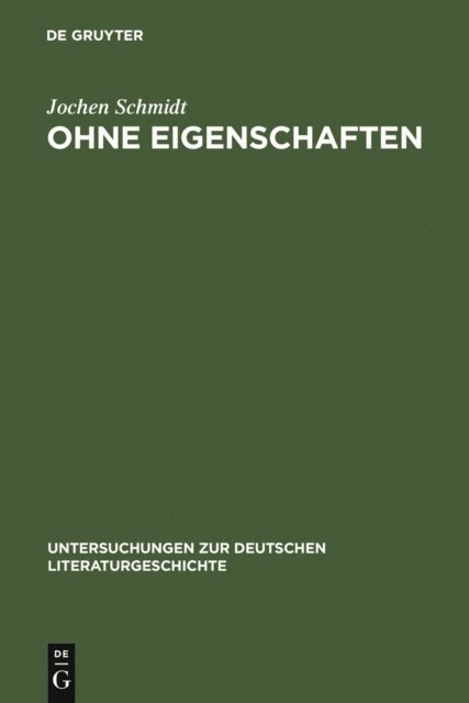 Jochen Schmidt - Ohne Eigenschaften, E-bok