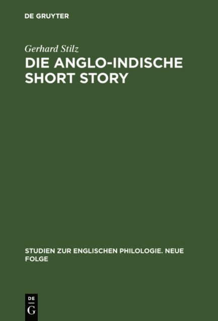 Gerhard Stilz - Die anglo-indische Short Story, E-bok