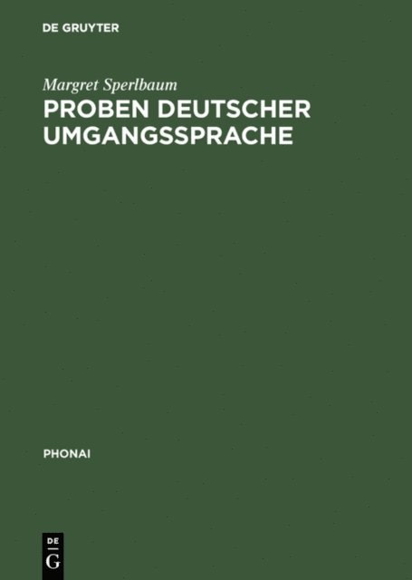 Margret Sperlbaum - Proben deutscher Umgangssprache, E-bok