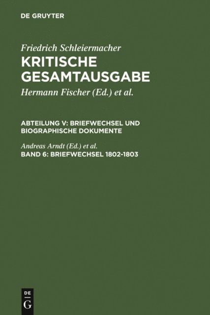 Wolfgang Virmond, Andreas Arndt - Briefwechsel 1802-1803, E-bok