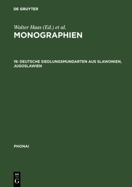 Hanna Popadic - Deutsche Siedlungsmundarten aus Slawonien, Jugoslawien, E-bok