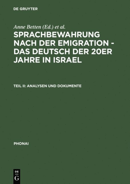 Miryam Du-nour, Anne Betten - Analysen und Dokumente, E-bok