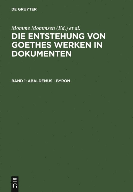 Katharina Mommsen - Abaldemus - Byron, E-bok