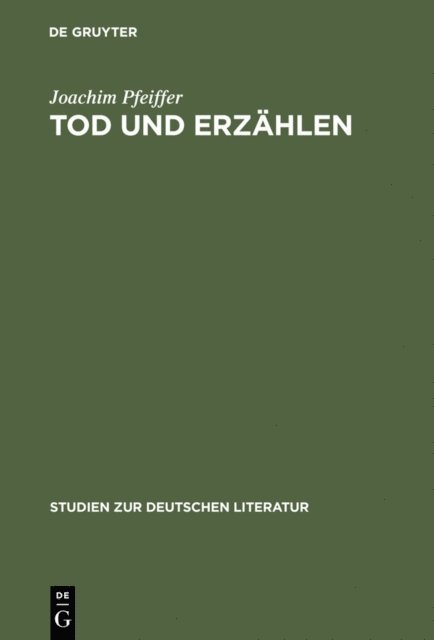 Joachim Pfeiffer - Tod und Erzählen, E-bok
