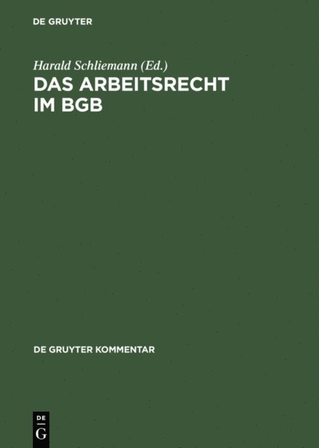 u. a., Reiner Ascheid, Harald Schliemann - Das Arbeitsrecht im BGB, E-bok