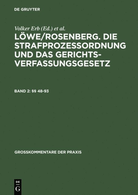Daniel M. Krause, Camilla Bertheau, Alexander Ignor - §§ 48-93, E-bok