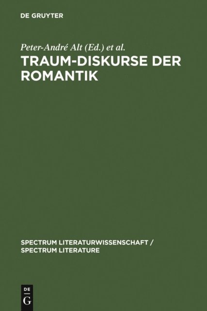 Christiane Leiteritz, Peter-Andre Alt - Traum-Diskurse der Romantik, E-bok