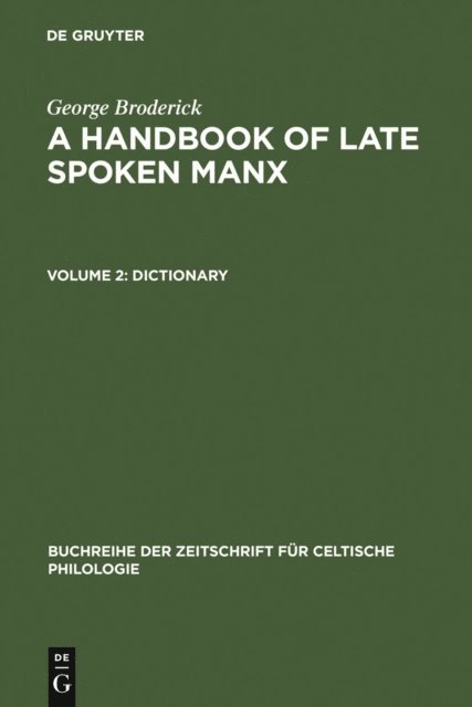 George Broderick - Dictionary, E-bok