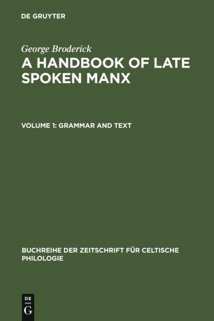 George Broderick - Grammar and Text, E-bok