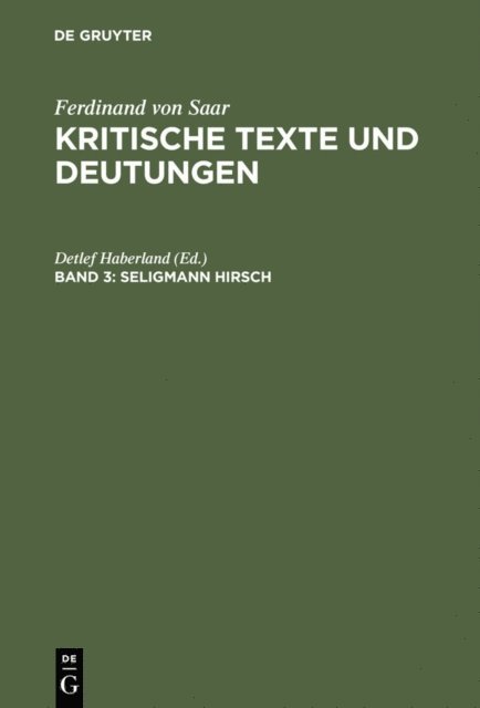 Detlef Haberland - Seligmann Hirsch, E-bok