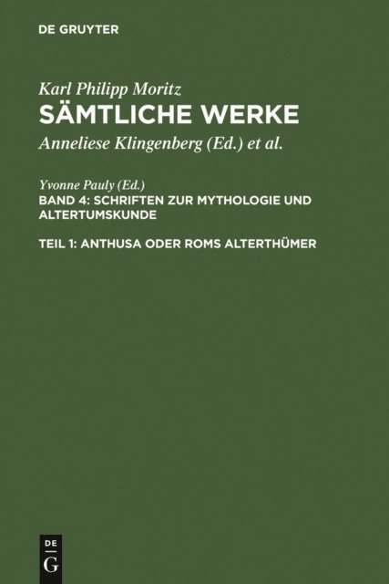 Yvonne Pauly - Anthusa oder Roms Alterthümer, E-bok