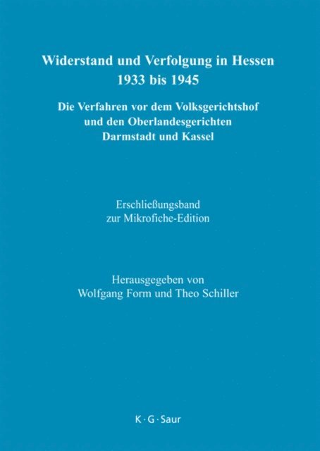 Karin Brandes, Theo Schiller, Wolfgang Form - Erschließungsband zur Mikrofiche-Edition, E-bok