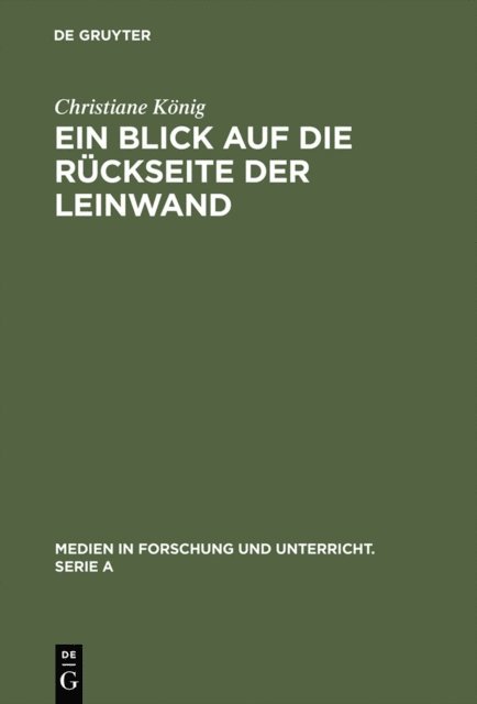Christiane Konig - Ein Blick auf die Rückseite der Leinwand, E-bok