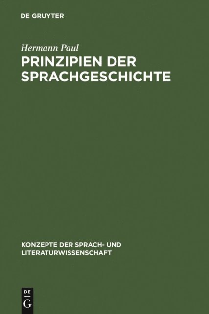 Hermann Paul - Prinzipien der Sprachgeschichte, E-bok