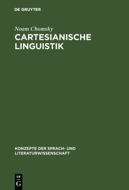 Noam Chomsky - Cartesianische Linguistik, E-bok