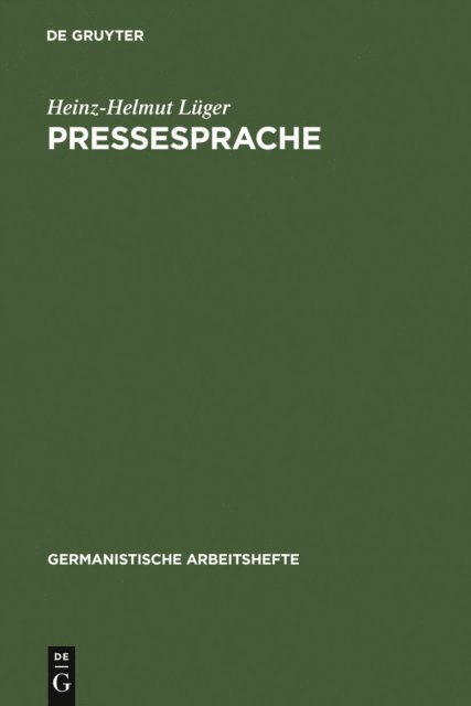 Heinz-Helmut Luger - Pressesprache, E-bok