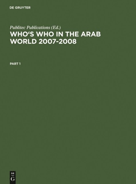 Publitec Publications - Who's Who in the Arab World 2007-2008, E-bok