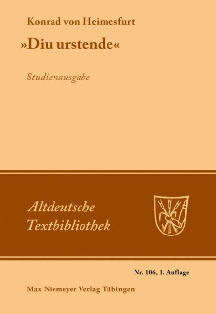 Konrad von Heimesfurt, Werner J. Hoffmann, Kurt Gartner - "Diu urstende", E-bok
