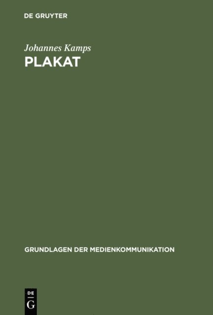 Johannes Kamps - Plakat, E-bok