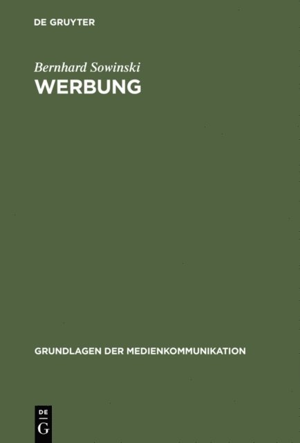 Bernhard Sowinski - Werbung, E-bok