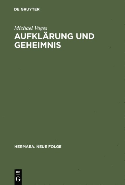 Aufklärung und Geheimnis
