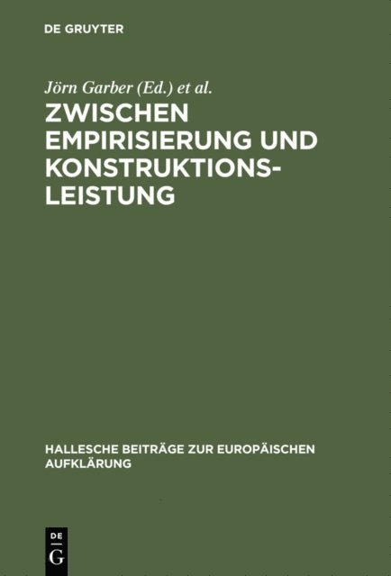 Heinz Thoma, Jorn Garber - Zwischen Empirisierung und Konstruktionsleistung, E-bok