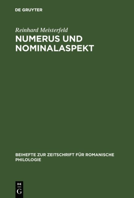 Reinhard Meisterfeld - Numerus und Nominalaspekt, E-bok
