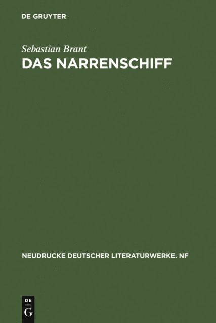 Sebastian Brant, Manfred Lemmer - Das Narrenschiff, E-bok