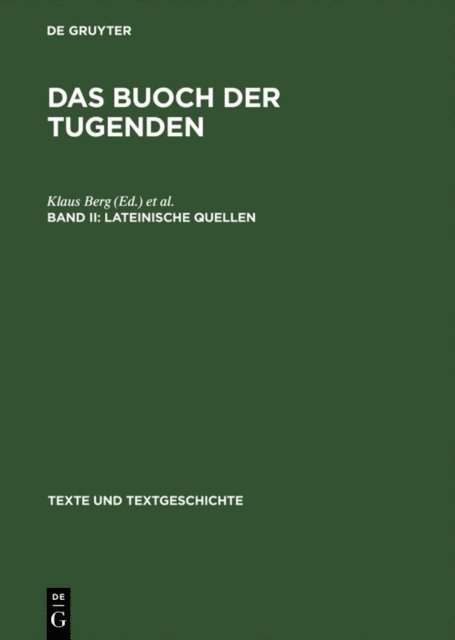 Monika Kasper, Klaus Berg - Lateinische Quellen, E-bok