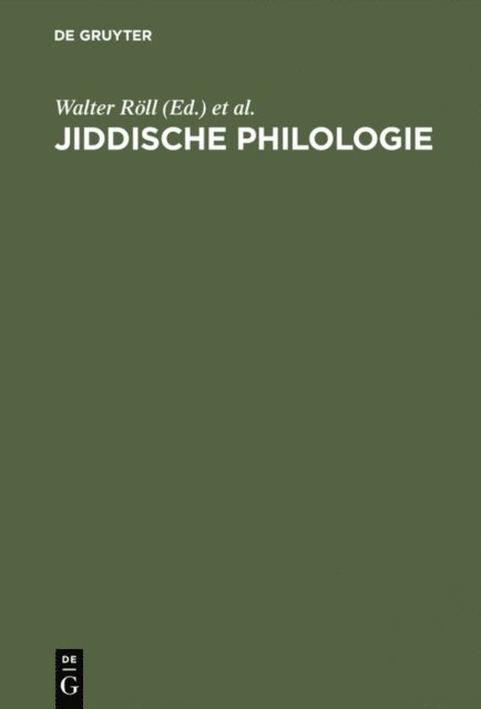 Simon Neuberg, Walter Roll - Jiddische Philologie, E-bok